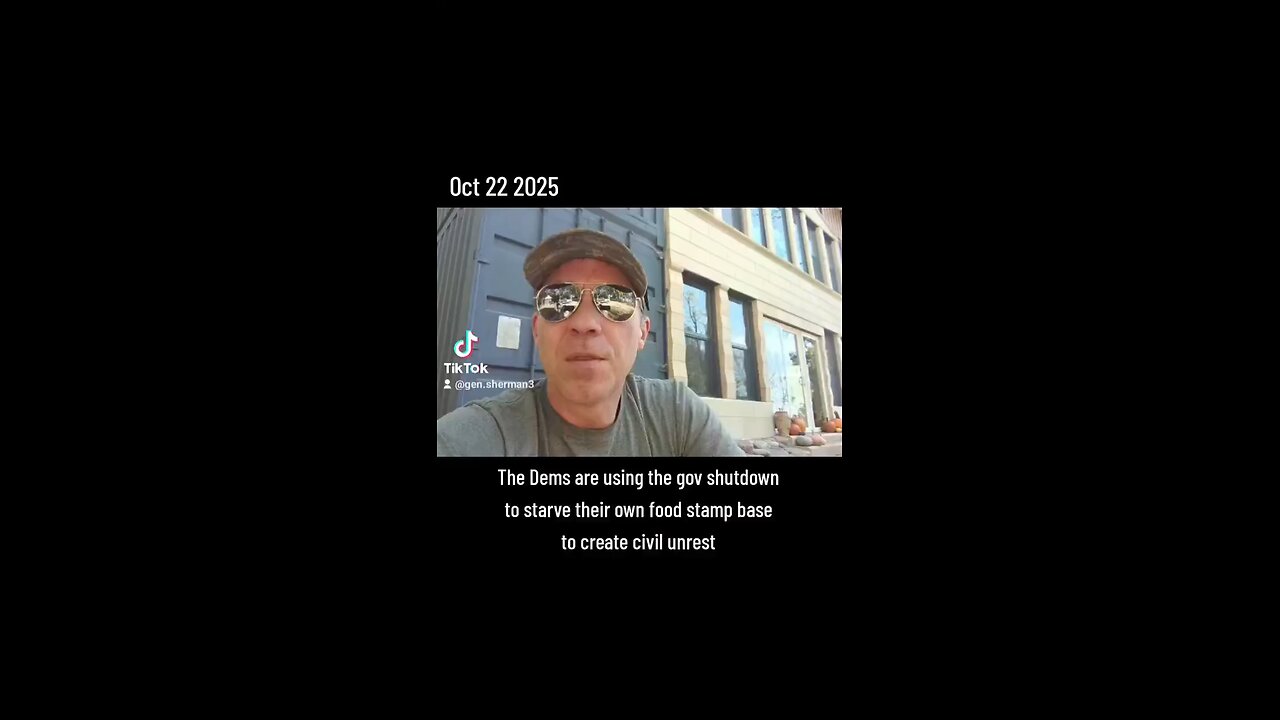 The Dems Are Using Shutdown To Starve Their Own Food Base Which Can Cause Civil Unrest Theory?
