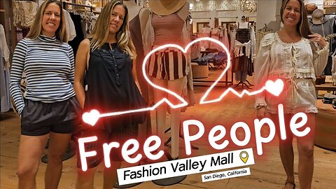 Newest Free People In Store At The Fashion Valley Mall, San Diego, California