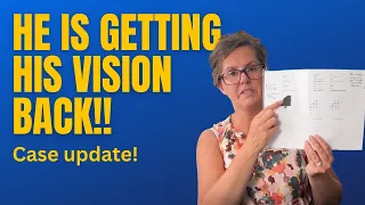 Must See! Recovering Lost Vision After Stroke - Patient Update!