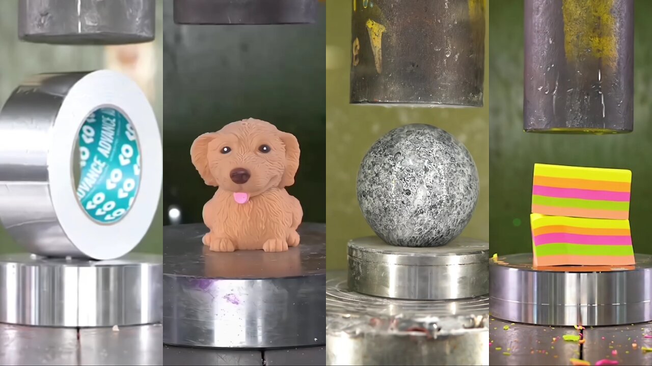 #Hydraulic_Piston_vs_Laser_ASMR🥰🔥😍
