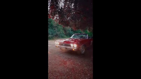 Vintage Red Car Texas Vibes🔥