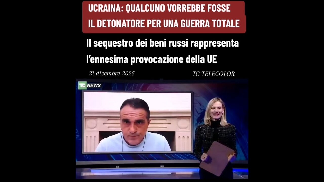TG TELECOLOR: "IL TENTATO FURTO DEI BENI RUSSI NON È ALTRO CHE L'ENNESIMA PROVOCAZIONE" 21 dic 2025