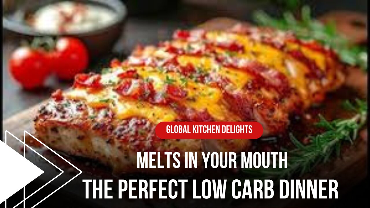 Cheesy Bacon Chicken That Melts in Your Mouth! The Perfect Low Carb Dinner.