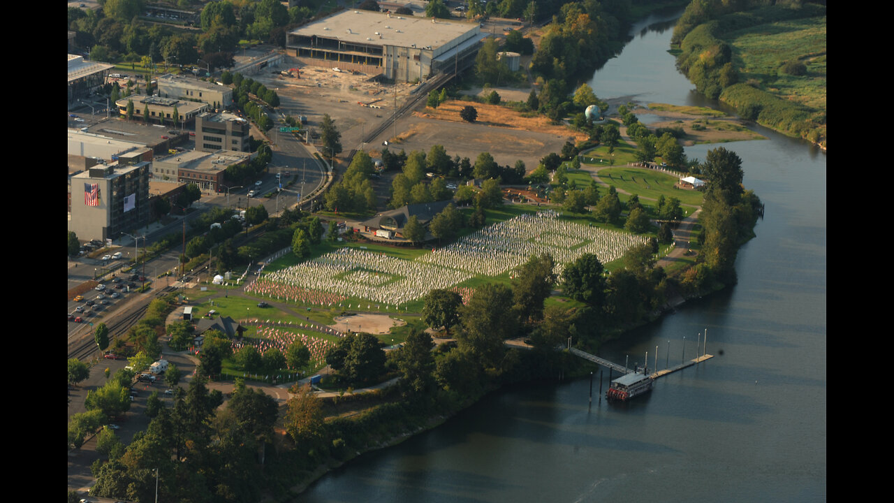10th Anniversary of 9/11 - Field of Flags, Riverfront Park, Salem OR - 2011