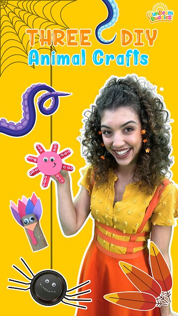 Three DIY Animal Crafts 🐾