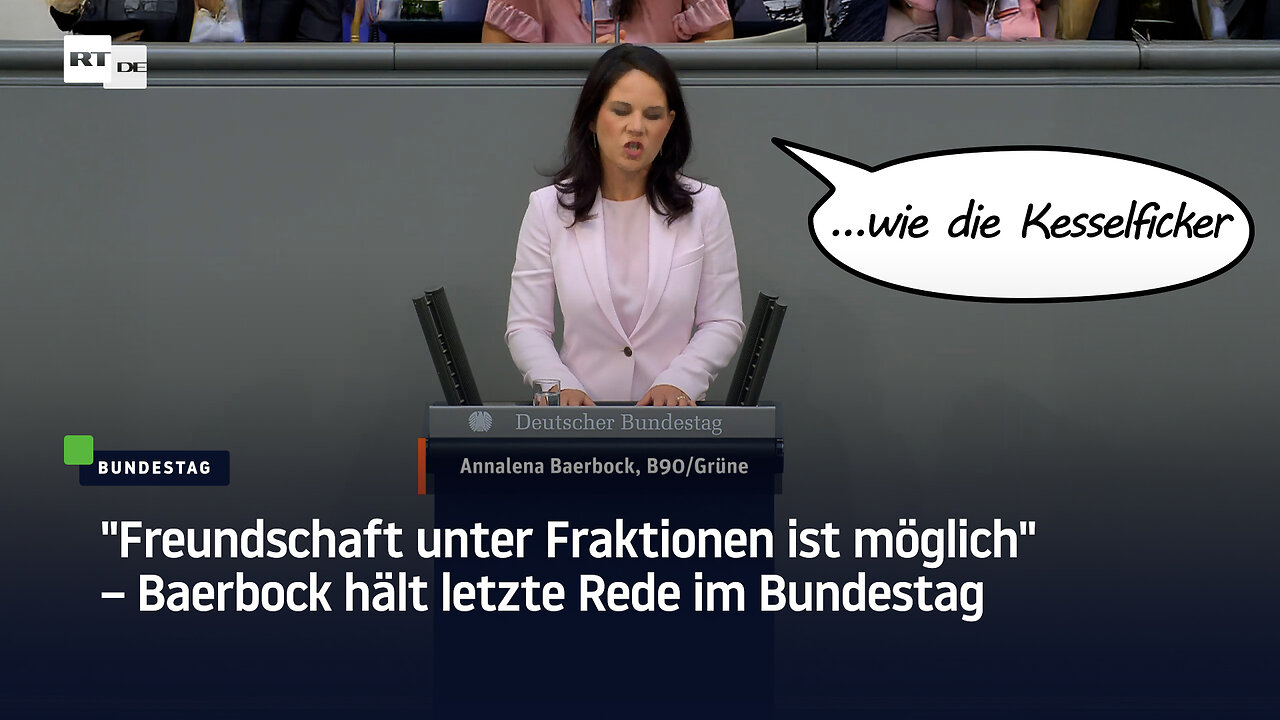 "Freundschaft unter Fraktionen ist möglich" – Baerbock hält letzte Rede im Bundestag