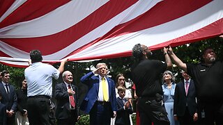 Trump Unveils Giant Flagpoles at White House | Bold Warning on Iran