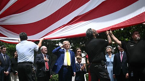 Trump Unveils Giant Flagpoles at White House | Bold Warning on Iran