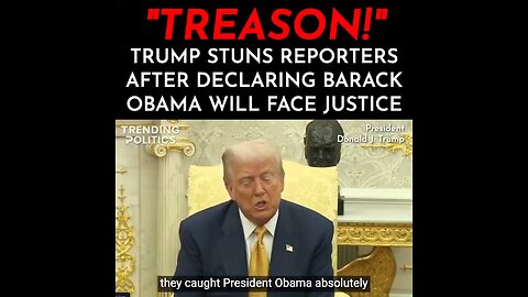 Trump Stuns Reporters After Declaring Obama Will Face Justice💥💣🔥