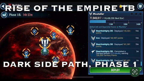 Rise of the Empire Territory Battle: Completing Dark Side Path Nodes | Phase 1