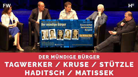 Podium: Tagwerker, Kruse, Stützle & Haditsch über Impfnebenwirkungen, WHO, Bargeld und mehr