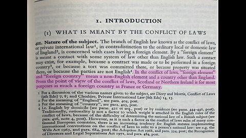 English law - Scotland and Northern Ireland are just as foreign as France and Germany!