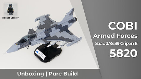 COBI Armed Forces | 5820 --- Saab JAS 39 Gripen E --- unboxing and pure build