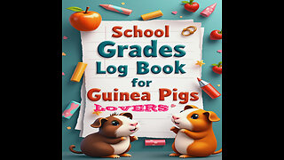 School Grades Log Book for Guinea Pigs Lovers