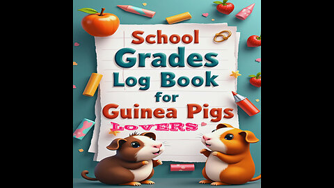 School Grades Log Book for Guinea Pigs Lovers