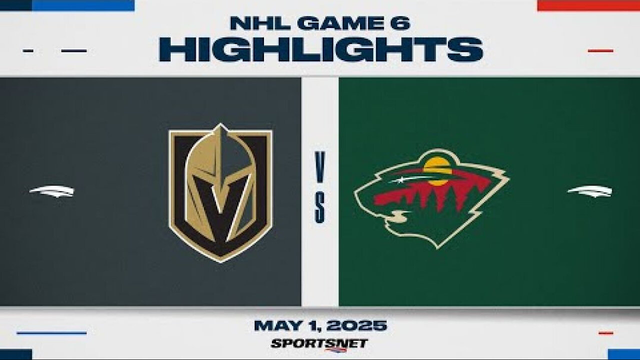 NHL Game 6 Highlights - Golden Knights vs. Wild