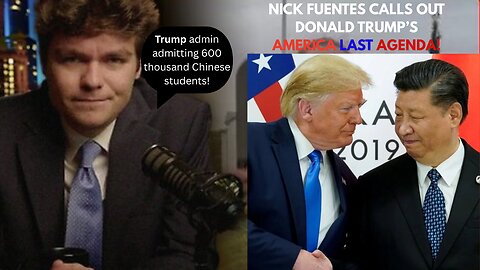 NICK FUENTES CALLS OUT DONALD TRUMPS AMERICA LAST AGENDA!