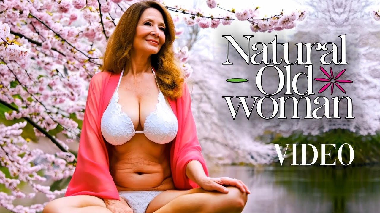 Secrets Beneath the Blossoms: A Tale of Elegance and Allure 🌸💕 Natural Older Women over 60+