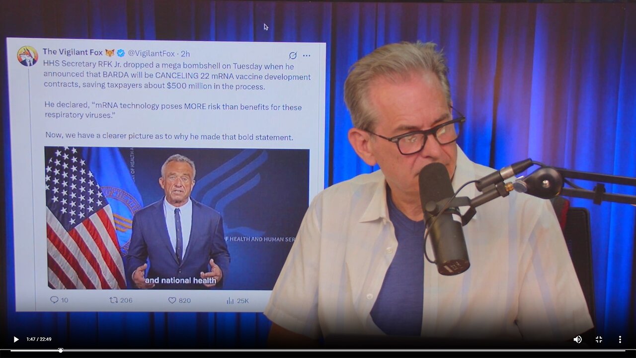 RFK jr announces BARDA is cancelling mRNA vaccine development contracts▮The Jimmy Dore Show