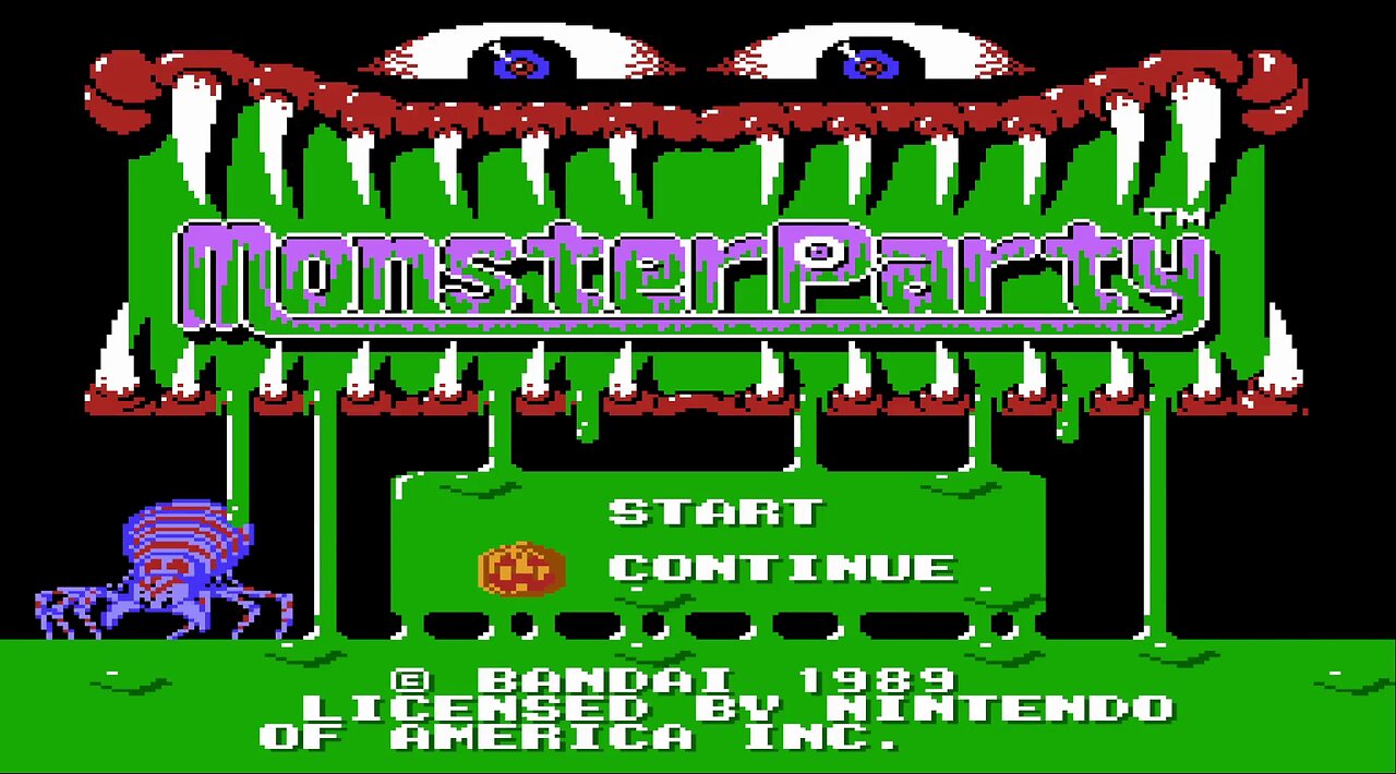 Monster Party - All Rounds - NES 1989