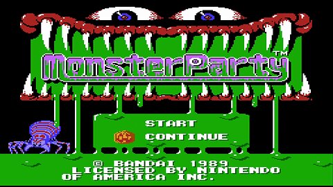 Monster Party - All Rounds - NES 1989
