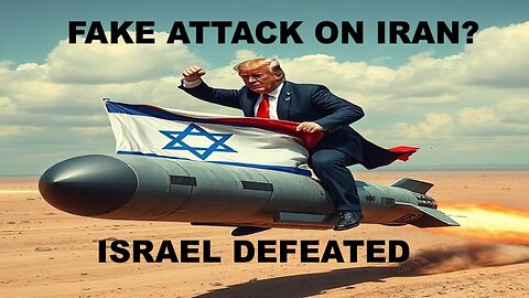 TRUMP FAKE ATTACK ON IRAN - ISRAEL DEFEATED - POLITICAL FALLOUT IMMENSE