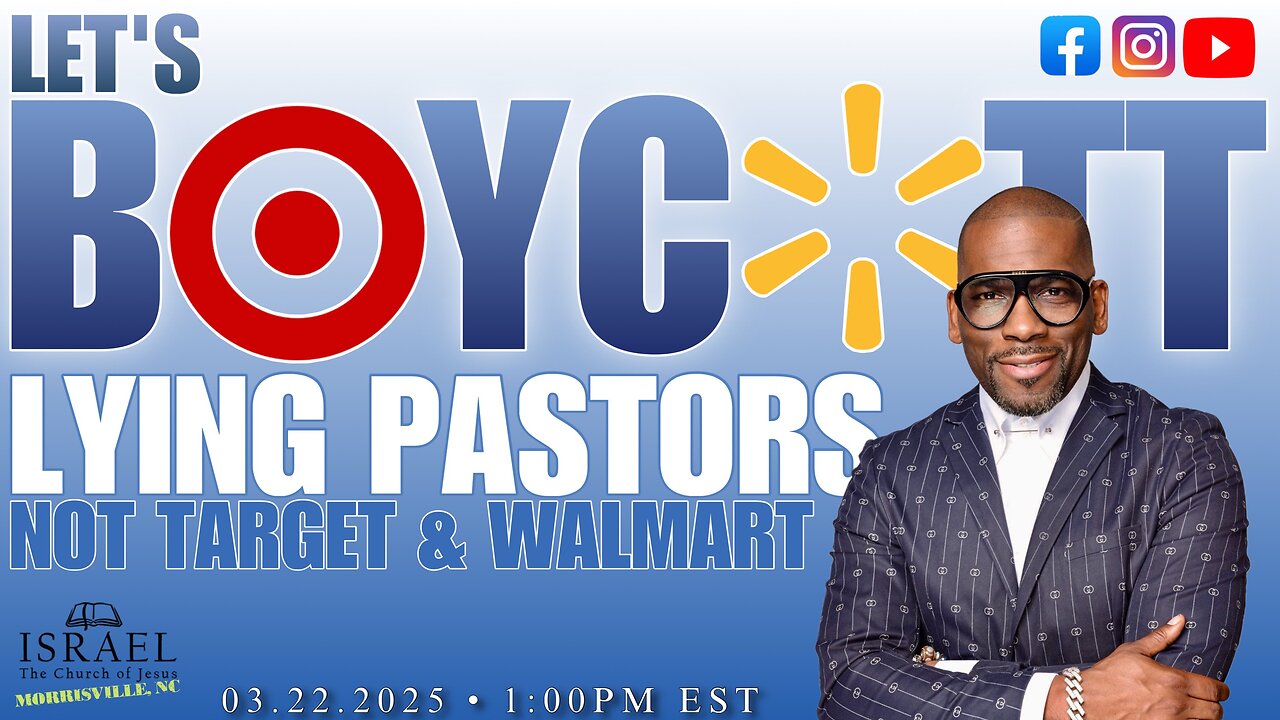 Let's Boycott Lying Pastors, not, Target and Walmart