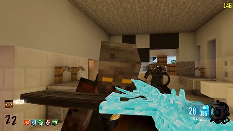 Playing Call of Duty Black Ops III - with Minecraft Verrückt mod - (No Commentary).