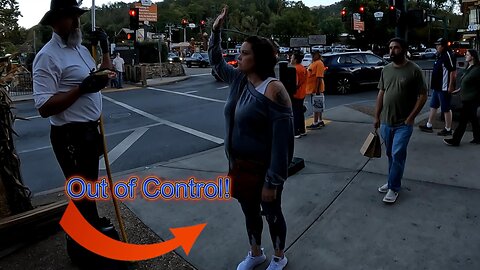Kooky "Religious" Women Interrupt Street Preacher in Gatlinburg, Tennessee