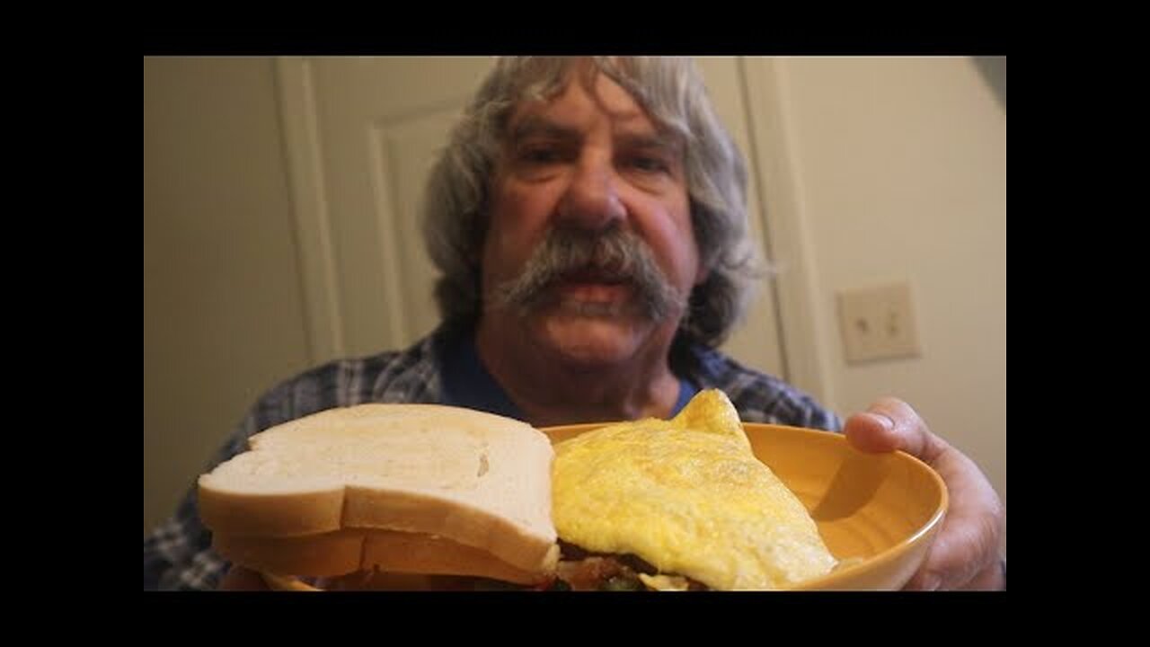 Bacon Vegetable Omelette/w Keto Toast ASMR