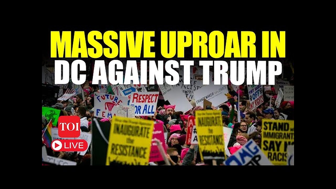 "Protesters Clash Outside White House in 'Hands Off' Movement Against Trump and Musk's Policies"