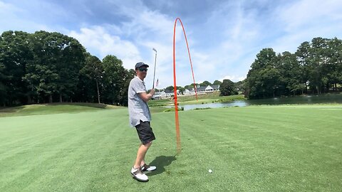 Playing Hole #18 @Trump National ⛳ (Captain's Choice)🕊 #golf #shorts