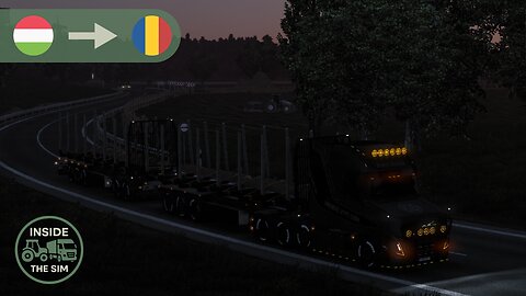 Relaxing night drive from Hungary to Romania with Volvo VT5 | Wheel cam | Open Pipe Sound | ETS2