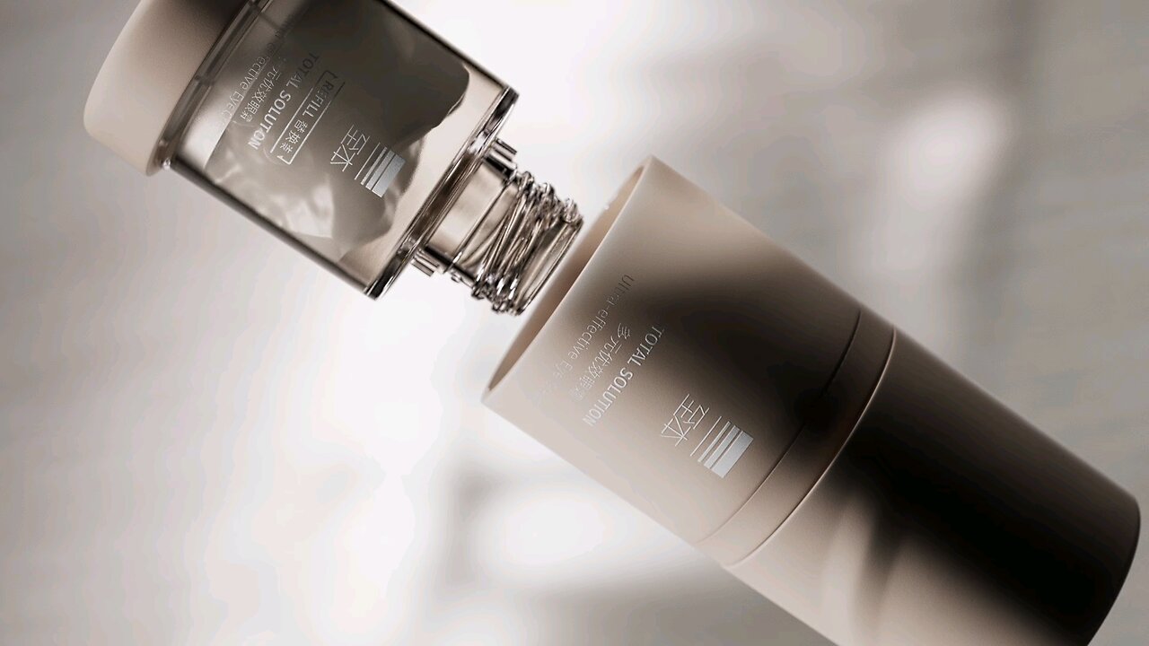 c4d skin care product animation
