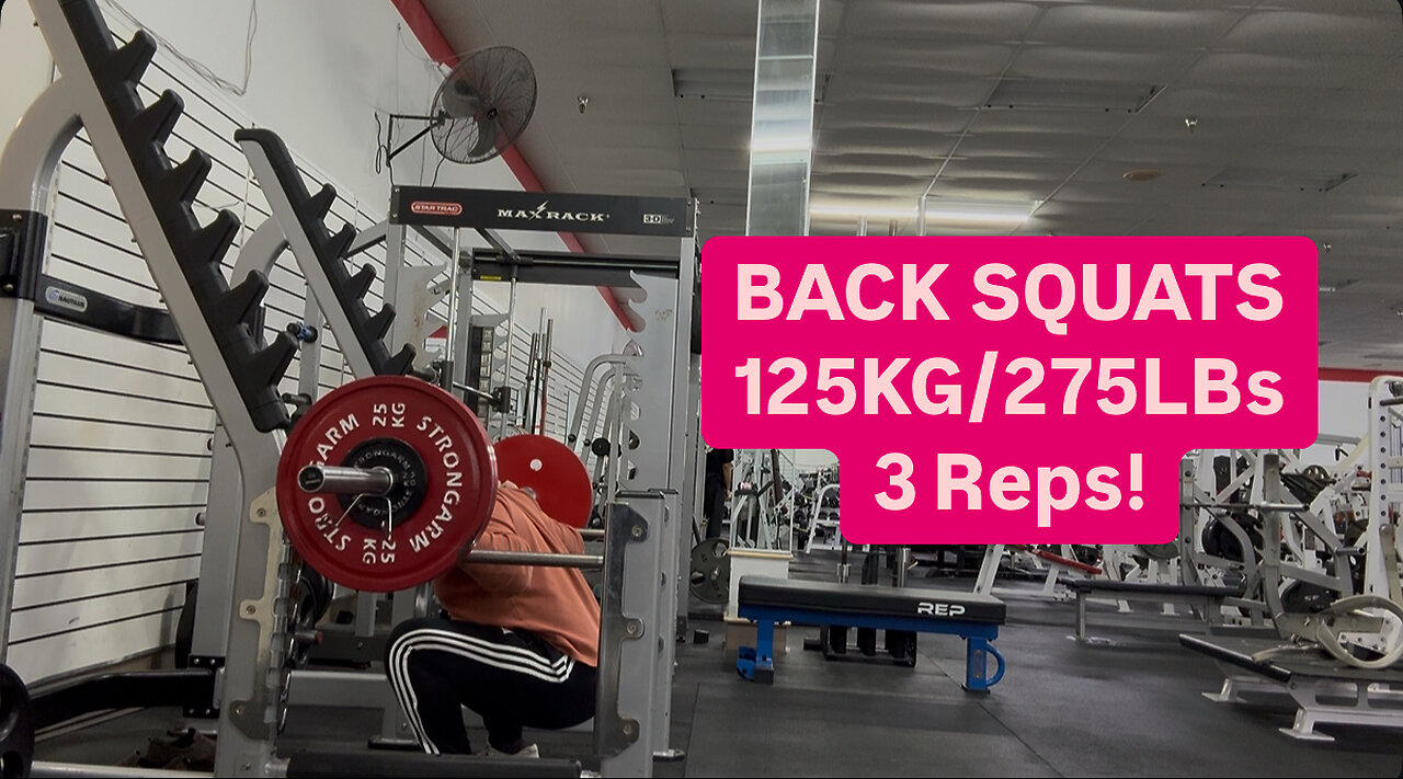 BACK SQUAT TRIPLE 125KG/275LBs