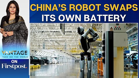 China Unveils World’s First Humanoid Robot With Self-Changing Battery | Vantage with Palki Sharma