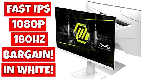 BEST Value 27 Inch 180hz 1080p Rapid IPS White Gaming Monitor MSI MAG 274PF 274PFW