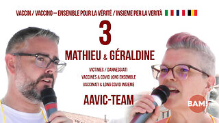 VACCIN.O💉 ENSEMBLE POUR LA VÉRITÉ/INSIEME PER LA VERITÀ #3 MATHIEU & GÉRALDINE