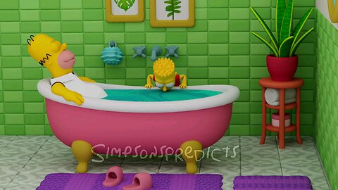 Weird Bart and the Bathwater Prank! 🤣💦 #loop #animation #Viral #trending #funny