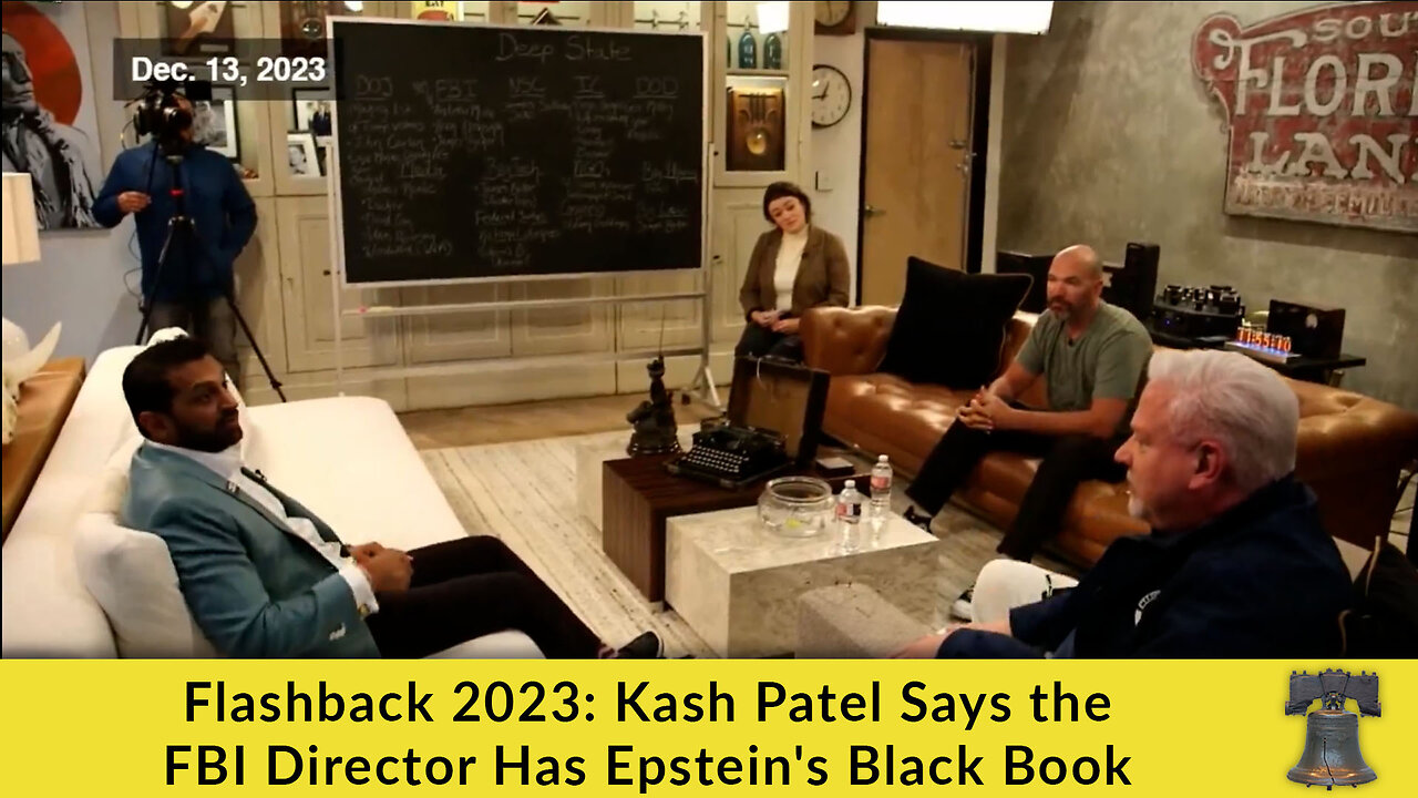 Flashback 2023: Kash Patel Says the FBI Director Has Epstein's Black Book