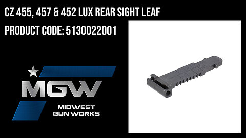 CZ 455, 457 & 452 LUX Rear Sight Leaf - 5130022001