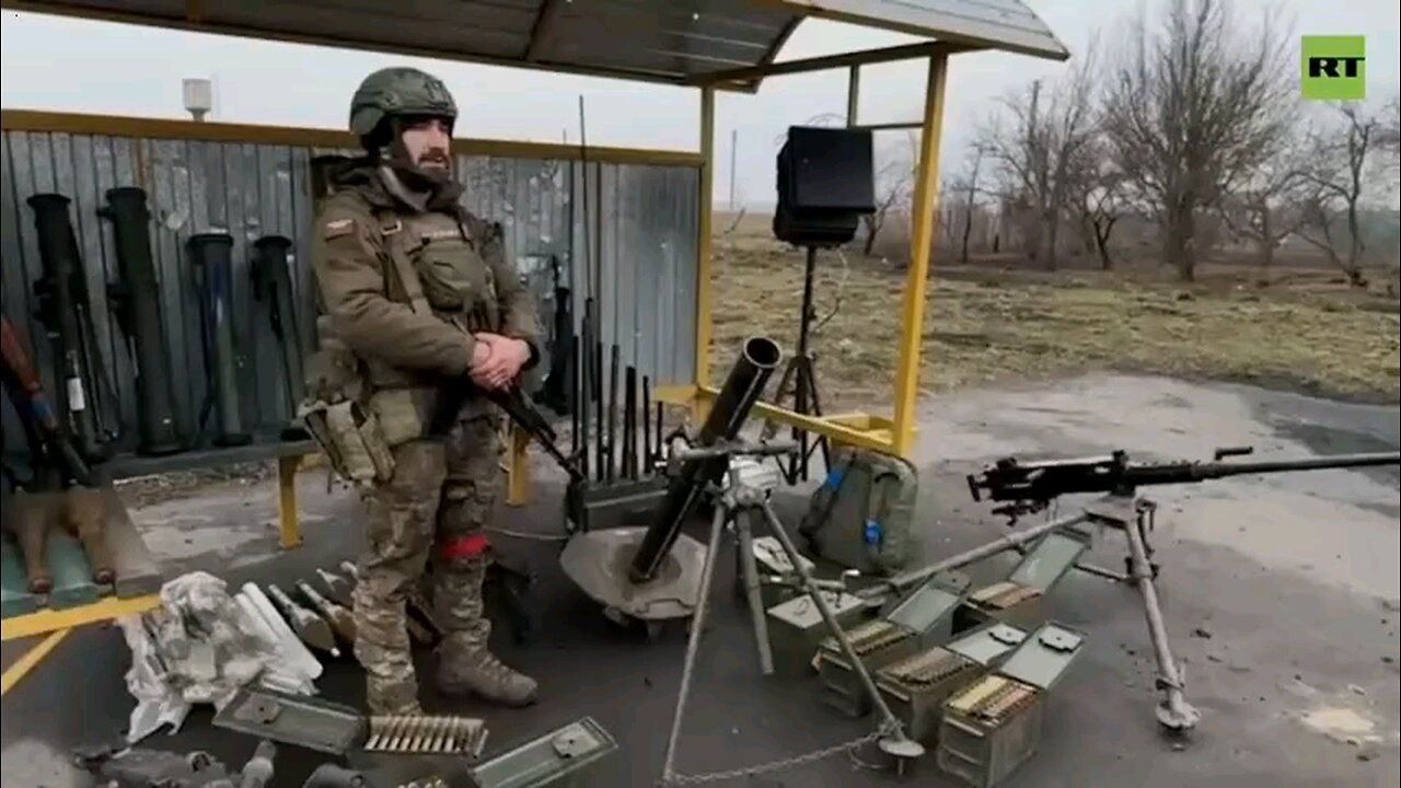Russian soldiers discover MOUNDS of American weapons in Russkaya Konopelka, border of Kursk