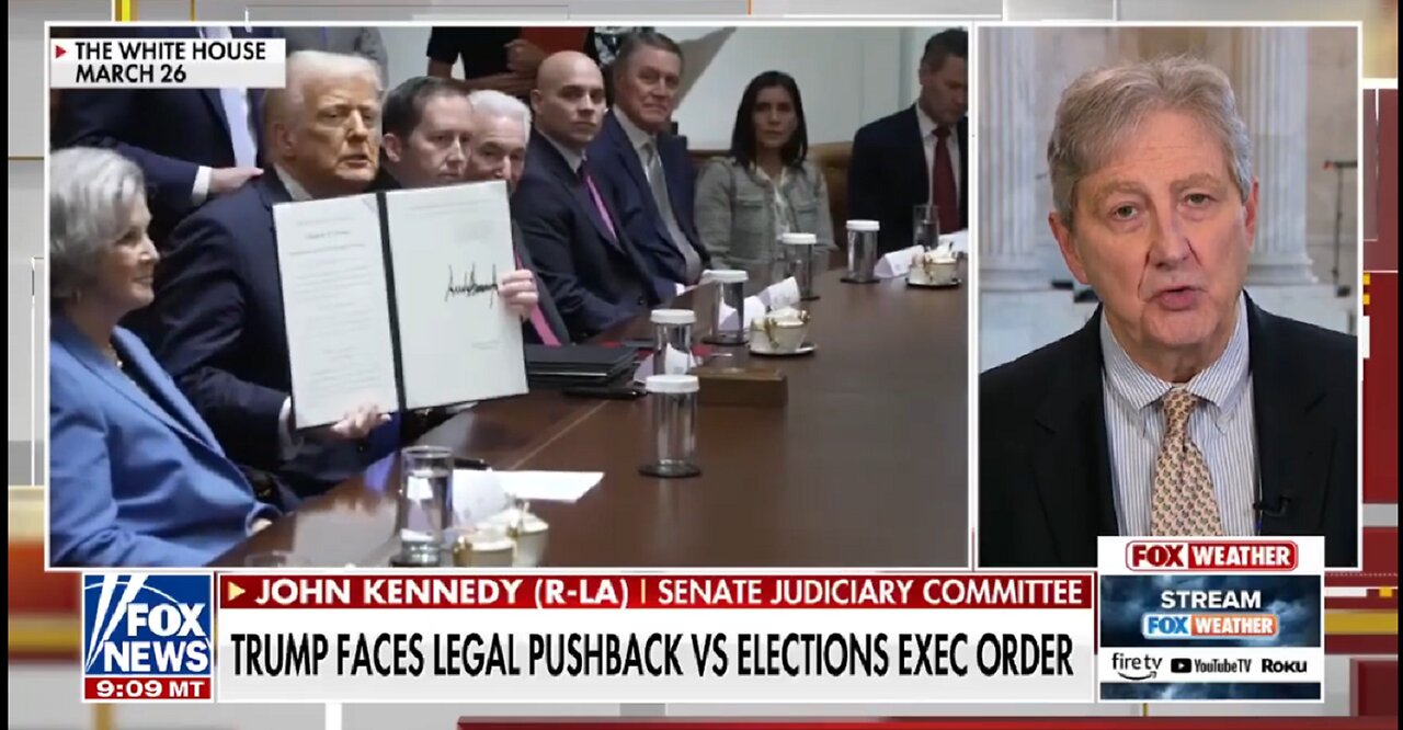 Sen. Kennedy blasts ‘haphazard’ opposition to Trump election order
