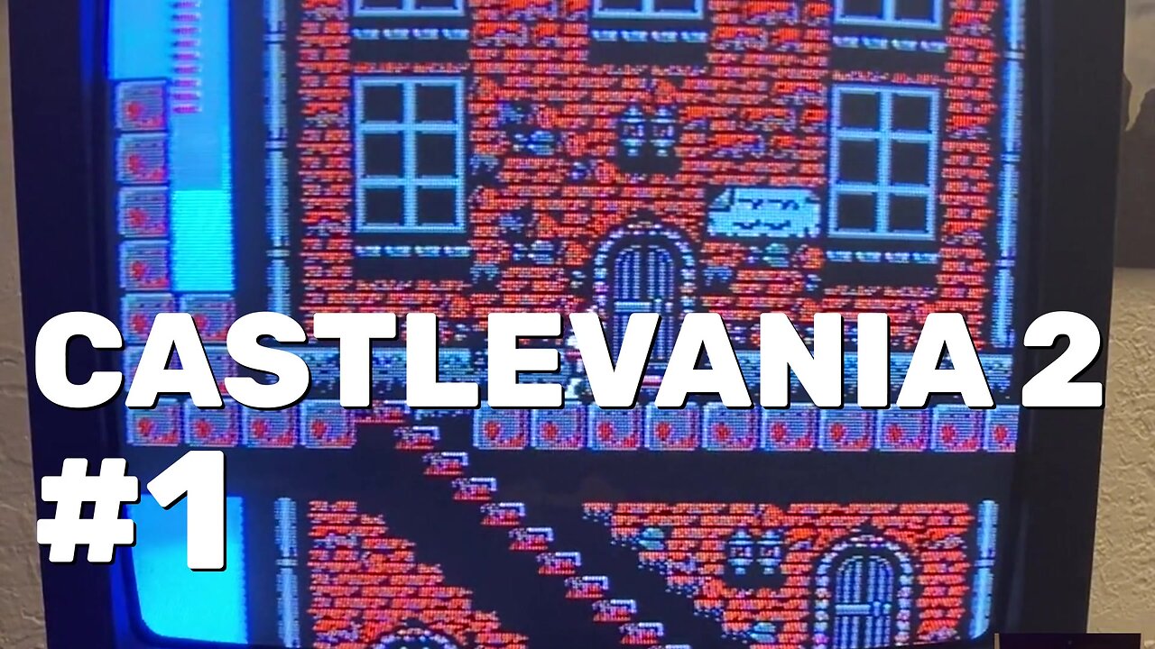 Castlevania 2: Simon's Quest NES Gameplay Part 1 - CRT Gaming