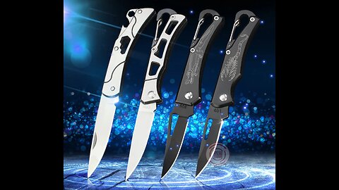 Portable Stainless Steel Outdoor Folding Knife, For Camping, Self-defense