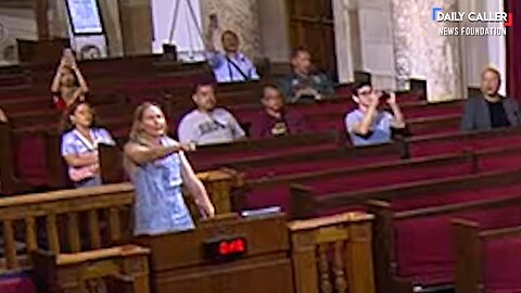 Liberal Woman Meltdown At LA City Council