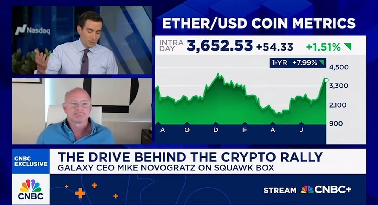 ⚡️TODAY: Galaxy CEO Mike Novogratz