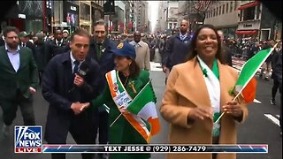 Gov Kathy Hochul's Staff Pushes Fox News' Johnny At St Patrick's Day Parade