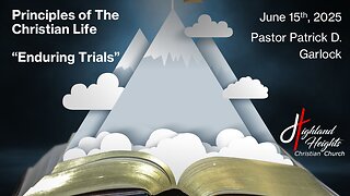 The Book of 1 Peter 4:12-19 - "Enduring Trials"