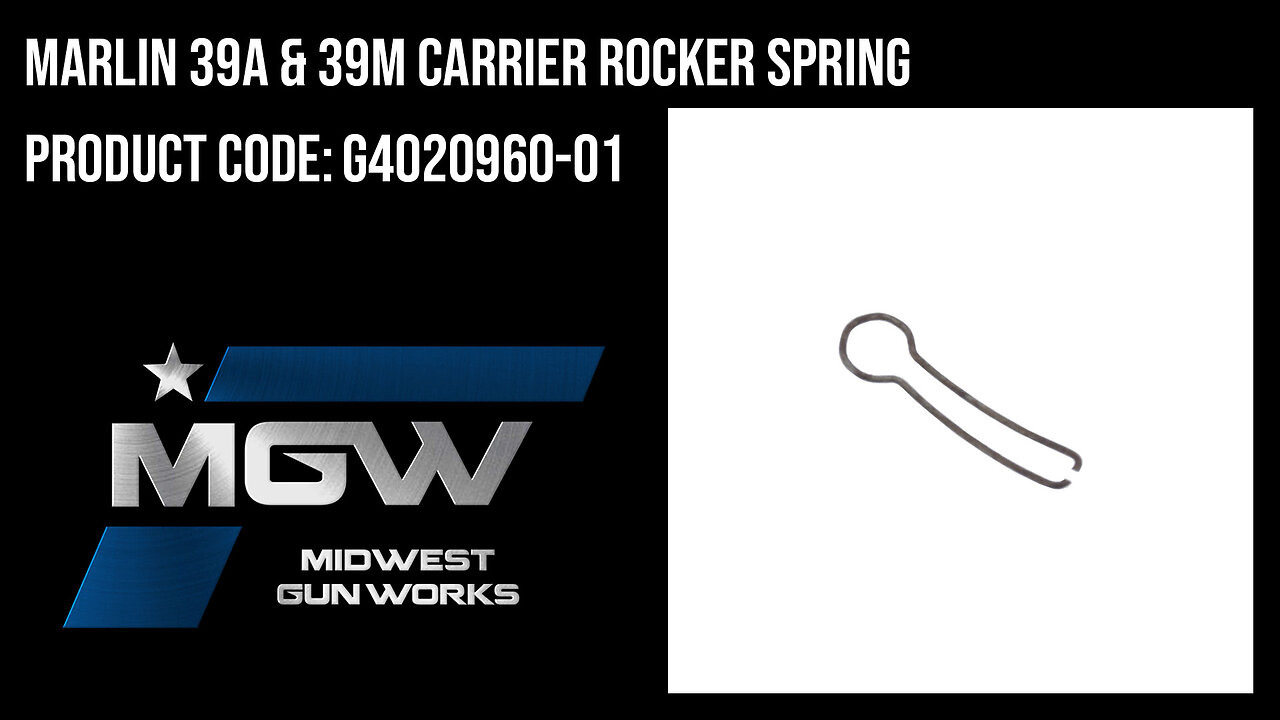 Marlin 39A & 39M Carrier Rocker Spring - G4020960-01